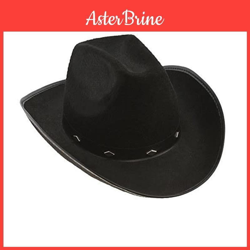 Womens Pink Riveted Cowboy Hat With Sewing Craft For Holiday Parties