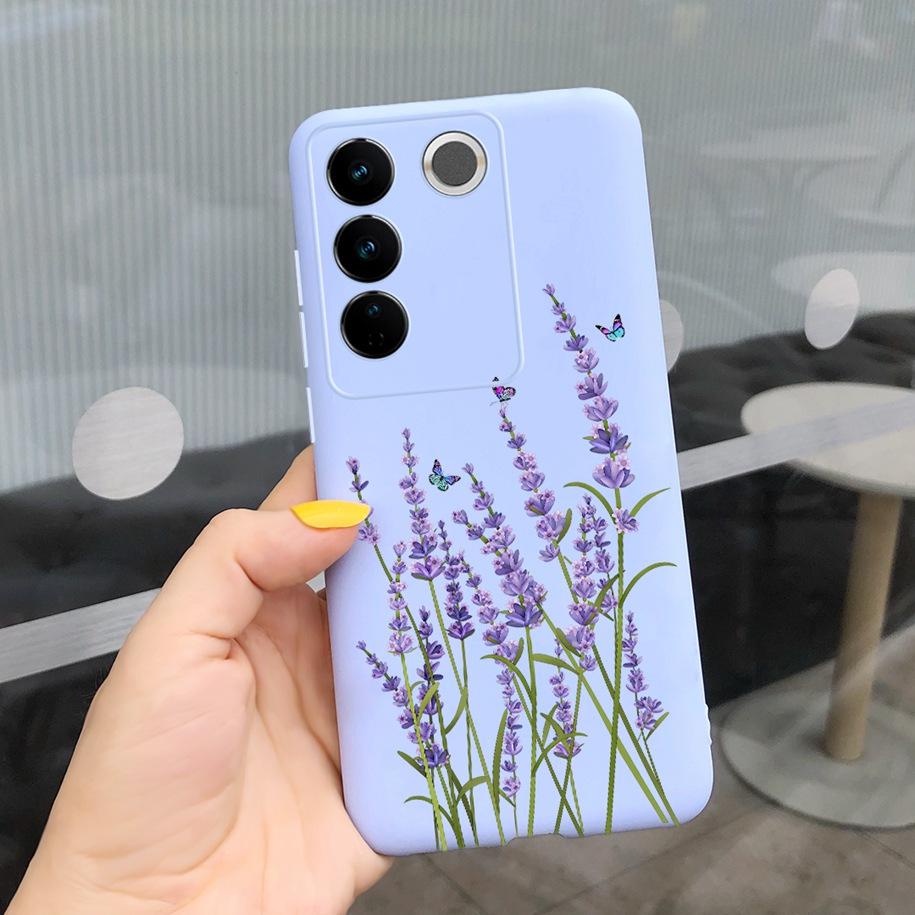 For Vivo V27 Pro Case Vivo V27e Back Cover Fashion Candy Color Painted Funda For Vivo V27 5G V 27e V27Pro V2237 V2230 Soft Shell