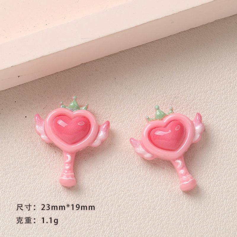 

10 Pcs Latest Small Kawaii Animation Small Magic Wand Series Resin Scrapbook Diy Miniature Ornament Accessories A21