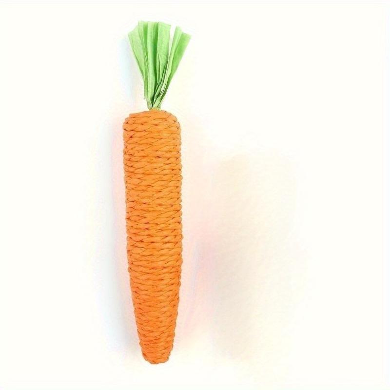 1PCS 2 Carrot Shaped Cat Chew Toys with Bells