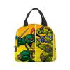 Sac à lunch Tortues Ninja pour Enfants Boîte à lunch isotherme Sac fourre-tout avec poche à glace Glacière portable pour l'école Pique-nique en plein air