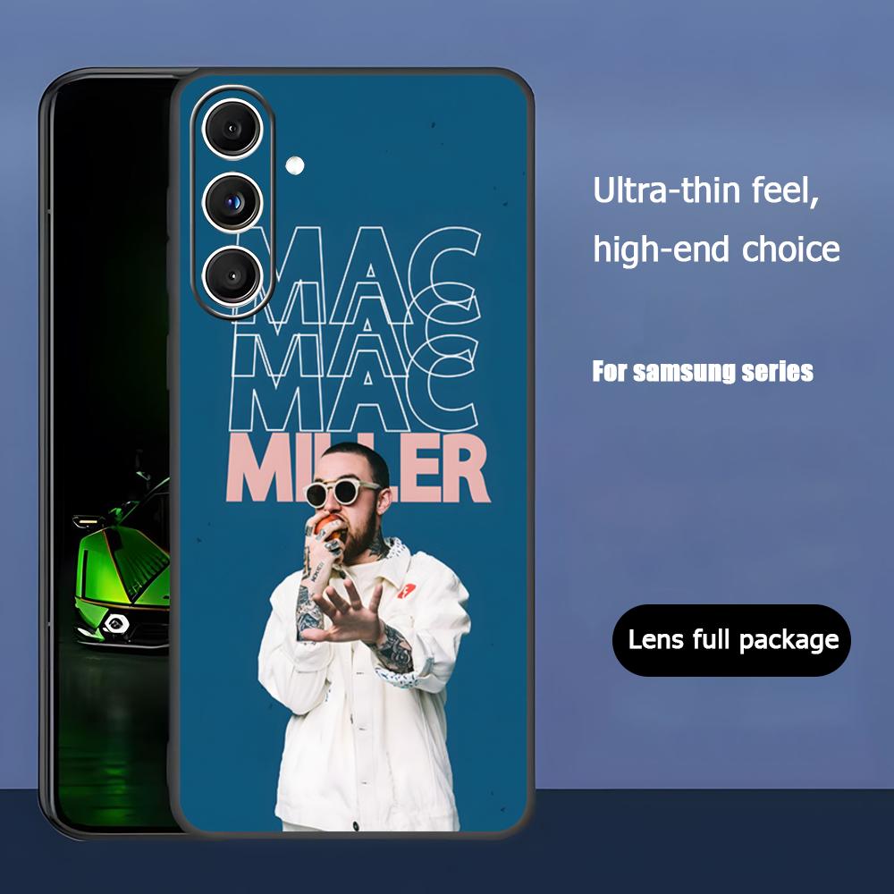 

Singer M-Mac Miller Star Hot Phone Case For Samsung Galaxy S25 S24 S23 S22 S21 S20 Plus Ultra Note20 Soft Black Samsung S24 Ultra