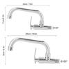 G1/2in Wall Mounted Single Cold Water Tap Sink Water Faucet for Home Kitchen Use