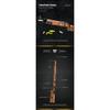 WW2 Series 1082pcs KAR-98 Sniper Rifle Weapon Building Blocks Military 98k Rifle Gun Model Bricks Toys For Childrens Boys Gifts