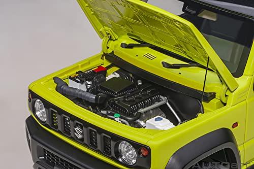 AUTOart 1/18 Scale Suzuki Jimny Sierra (JB74) Yellow with Black Roof, Finished Model, 78506
