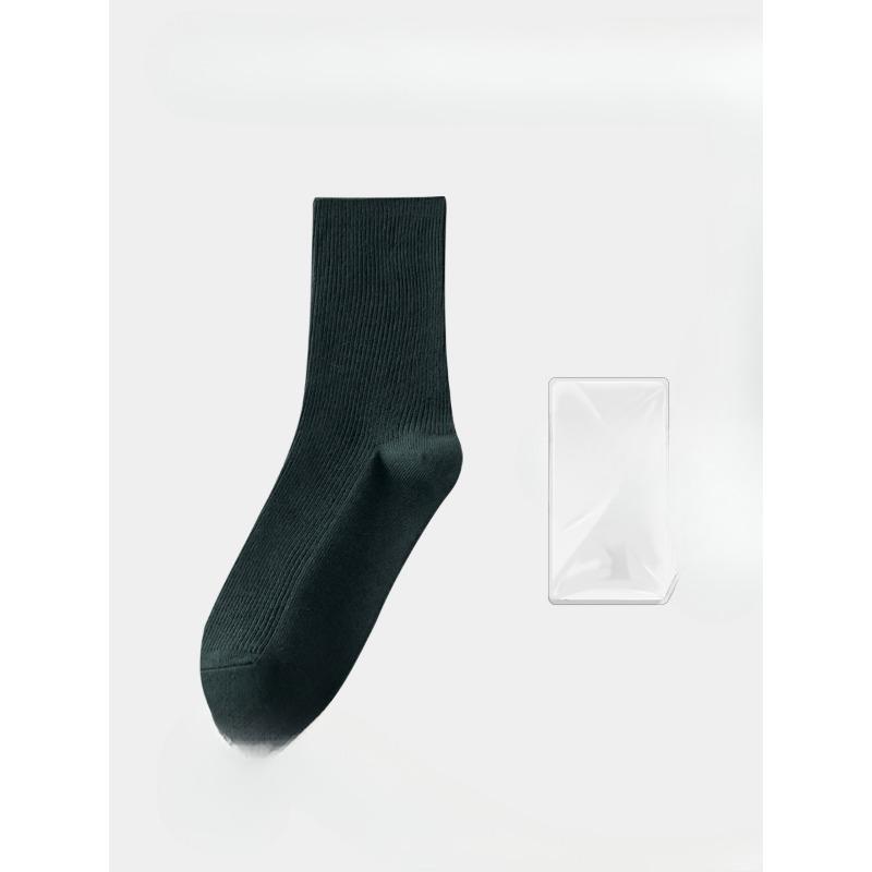 Female Spring and Autumn Color Boneless Deodorizing Sweat Absorbing Pile Socks