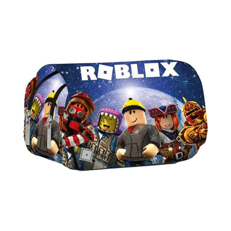 3d New Virtual World Roblox Dual-layer Pencil Case For Elementary And Middle School Students