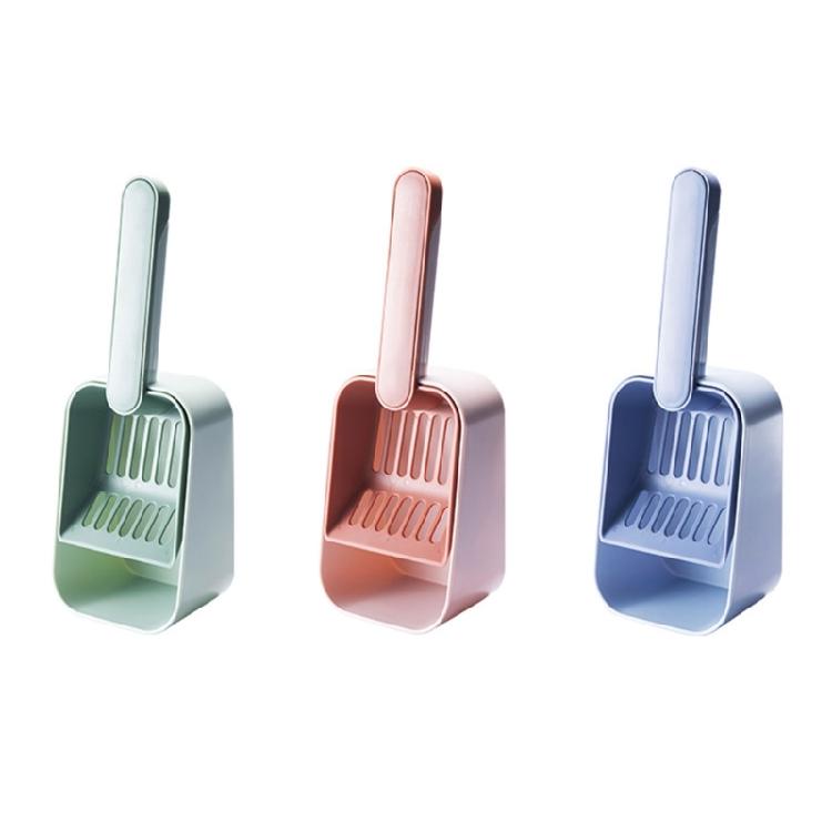 2in1 Cats Litter Scoops Set Small Pet Litter Cleaning Tool with Garbage Container Small Animal Litter Cleaner