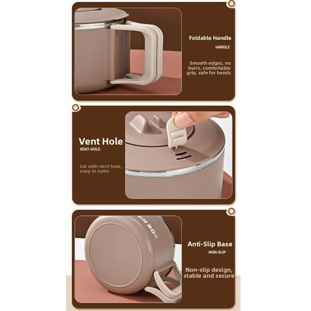 With Handle Noodles Ramen Bowl Large Capacity Fruit Salad Rice Soup Bowl  Student Dormitory