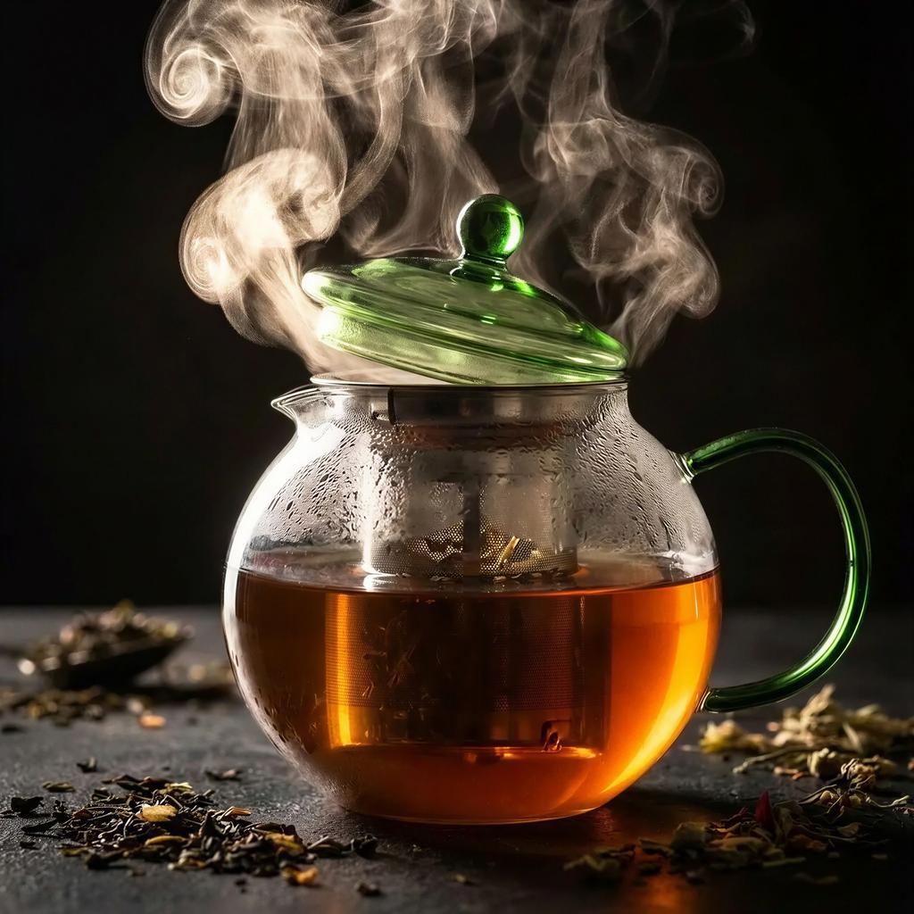 GLASS JUG 1.2L TRANSPARENT TEA COFFEE FILTER