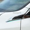 Car Body Cover Detector ABS Chrome Front Side Foliage Leaf Fender Vent Trim For Honda Civic 10th 2016 2017 2018