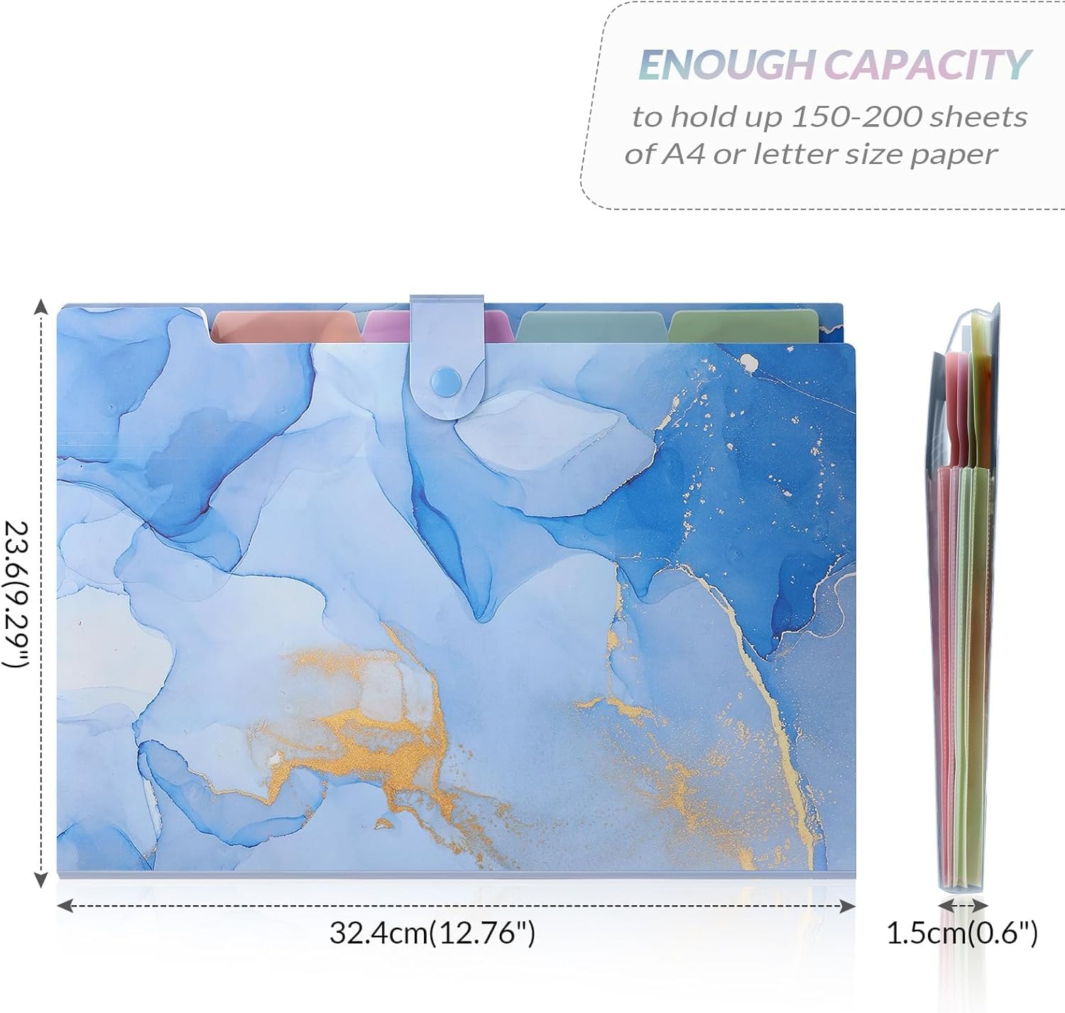 Corslet Expanding File Folder, Folders For Important Documents Organizer, Accordion File Organizer, Aesthetic Folders Fo