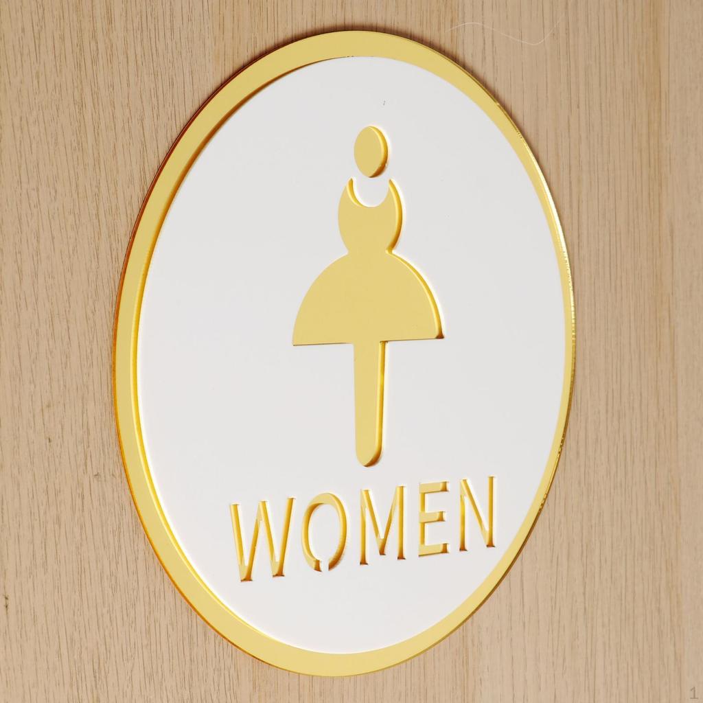 Contemporary Restroom Signage for Stylish Interiors