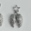 1 Stück Damen Flügel Autoanhänger Retro Metalltextur Engelsflügel Schlüsselanhänger Taschenzubehör Schmuck Geschenke für Freunde