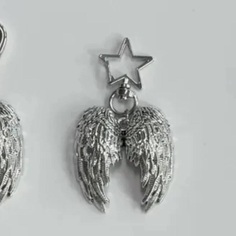 

1 шт. Женские крылья Подвеска для автомобиля Ретро Металлическая текстура Крыло ангела Брелок Аксессуары для сумки Ювелирные изделия Подарки для друзей