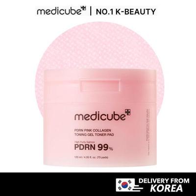 PDRN PINK COLLAGEN TONING GEL TONER PAD 120ml