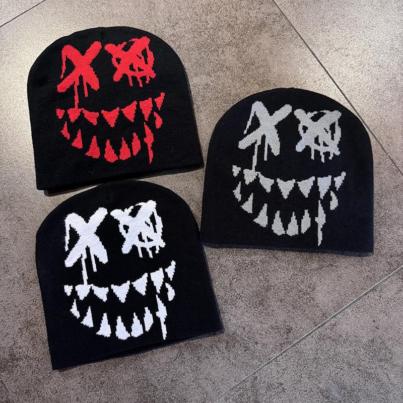 Venom Knit Pattern Beanie Cap With Warmth Trendy Design Hat For Winter Gift