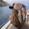 New Satin Square Silk Scarf Printed Floral Neck Hair Tie Beach Shawl Wraps Women