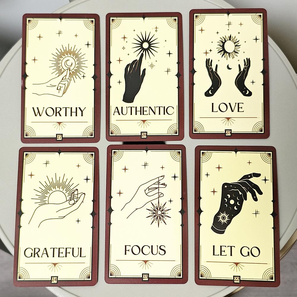 Manifestation Oracle Deck 33 Card Oracle Deck Manifest Your Dreams, Find Your Purpose, Tarot for The Soul 10.3*6cm