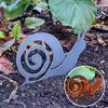 Rostige Schnecke Gartenstecker Kleintier Hofkunst Rustikales Metall Rasenornament für Außen Terrasse Veranda Hinterhof Dekor