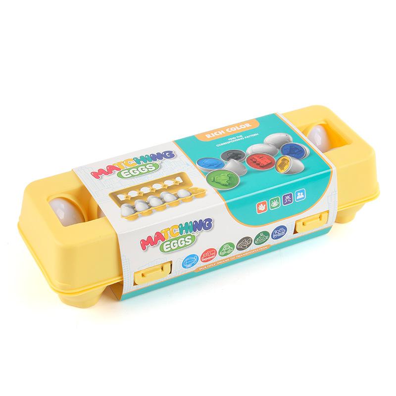 Children'S Science And Education Assembly Pairing Egg Twist Egg Vehicle Color Cognition Smart Egg Puzzle Play