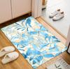 Botanical Area Rug Non-Slip Washable Carpet Floor Mat Doormat with Tropical Leaf Pattern for Front Door Entryway Boho Decor