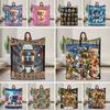 Italian Brainrot Cappuccino Assassino Fun Cappuccino Meme Blanket Soft Funny Plush Throw Blanket For Flannel Bedspread Bed Cover
