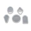Diy Crystal Epoxy Earrings Jewelry Molds Hanging Pendant Decoration Multiple Styles Irregular Mirror Silicone Mold