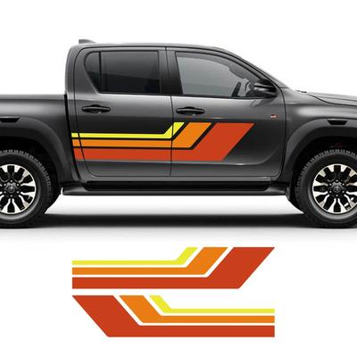 2 Adet Kamyonet Yan Kapı Stil Araba Çıkartmaları Toyota Hilux SR5 SR GR AN10 AN20 AN30 2005 İçin PVC Vinil Çıkartmalar Oto Aksesuarları