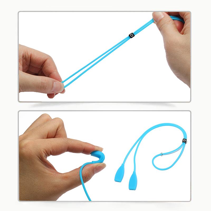 5 Pieces Per Set Adjustable Elastic Glasses Strap Soft Anti-slip Silicone Eyeglasses Rope High Quality Eyewear Lanyards