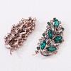 High Sense Retro Luxury Leaf Brooch Versatile Suit Coat Dress Accessories Colorful Crystal Fashion Corsage 2026