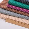 3mm+1mm colorful stripe 100% cotton knitting elastic fabric DIY sewing T-shirt leggings Clothing fabric width 50* 170cm  telas