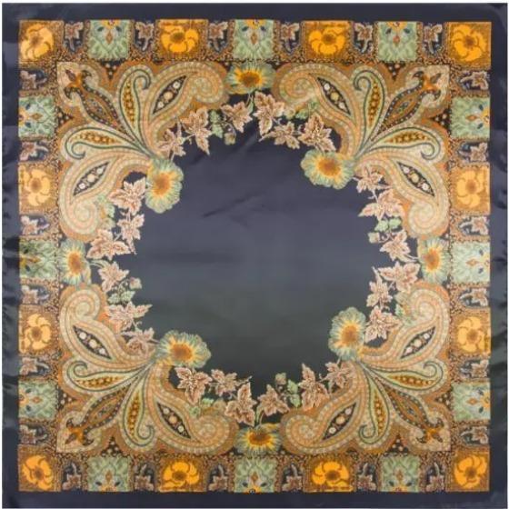 Fashion Scarf Women Luxury Brand Classical Cashew Hijab Silk Satin Shawl Scarf Foulard Square Head Scarves Wraps  New Design