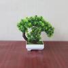 Plantas Artificiales Decoración Bonsái en Maceta Árbol Pequeño Maceta Planta Falsa Maceta Adornos de Jardín Zen Decoración de Mesa Hogar Habitación