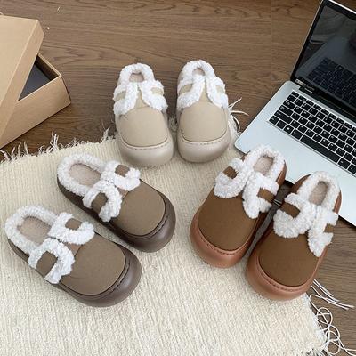 Internet Celebrity Popular Comfortable Bag Head Slippers Women's Season Non-slip Warm Bag Head Slippers Women