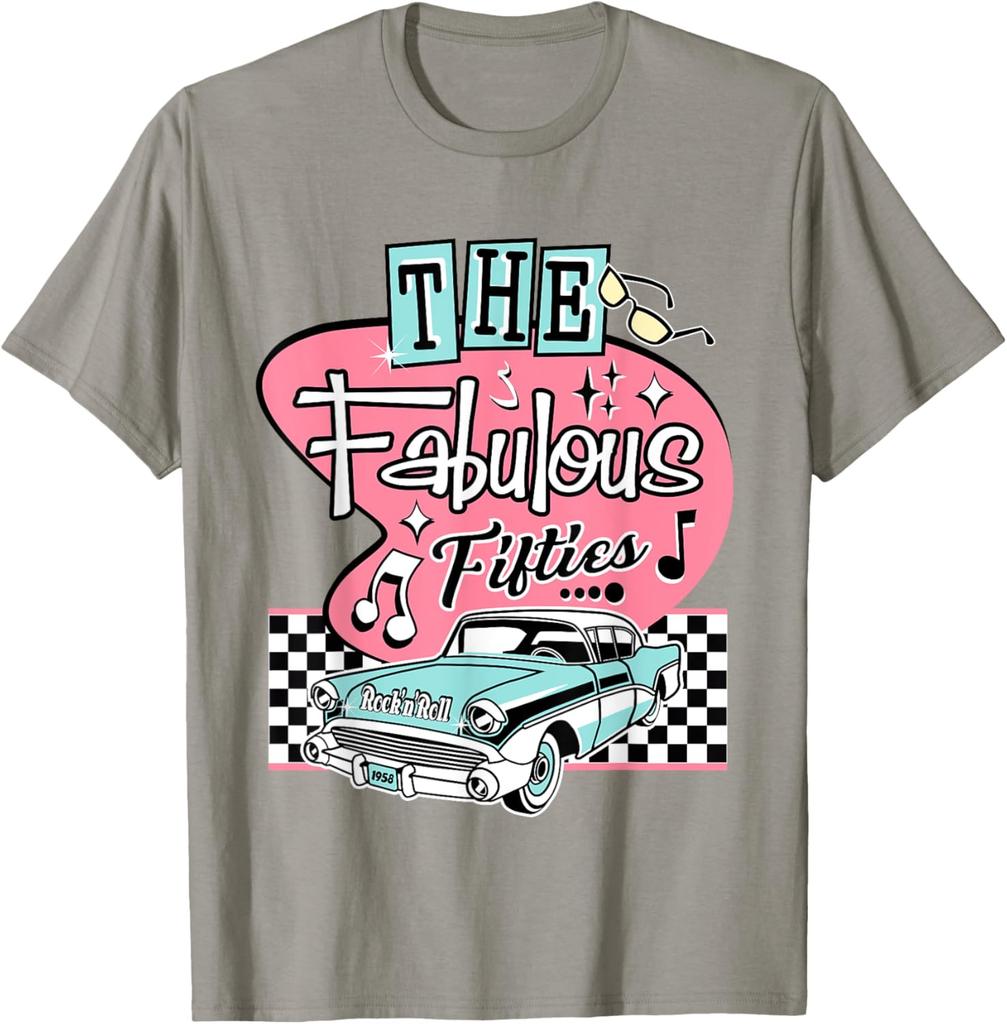 50er Rockabilly Vintage 1950er Kleidung Für Damen Herren Sock Hop T-Shirt