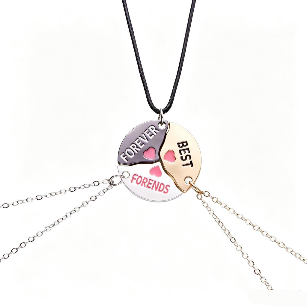 Best Friend Magnetic Necklace: Cute Back-to-School Gift & Birthday Pendant for Her