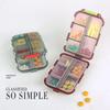 Pill Organizer Portable Pill Case 10Grids Pill Travel Case Medicine Organizer Pill Box Dispenser for Purse Travel Pill Container