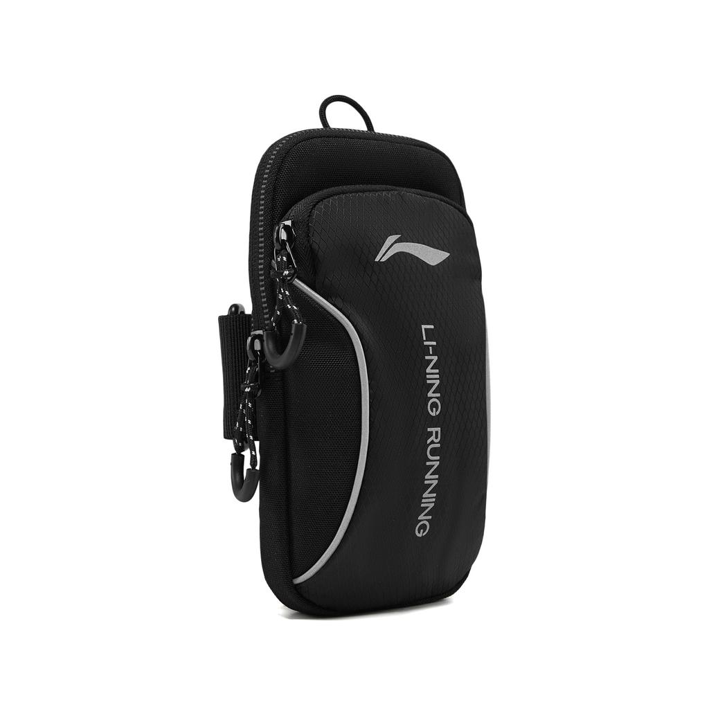 Li Ning Polyester Cell Phone Pouch Regular Unisex Black ABDW191-1