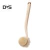 Bath Scrub Brush with Extended Anti-Slip Handle Double-Sided Back Rub Exfoliation Back Scrubber Three-dimensional Massage Brush