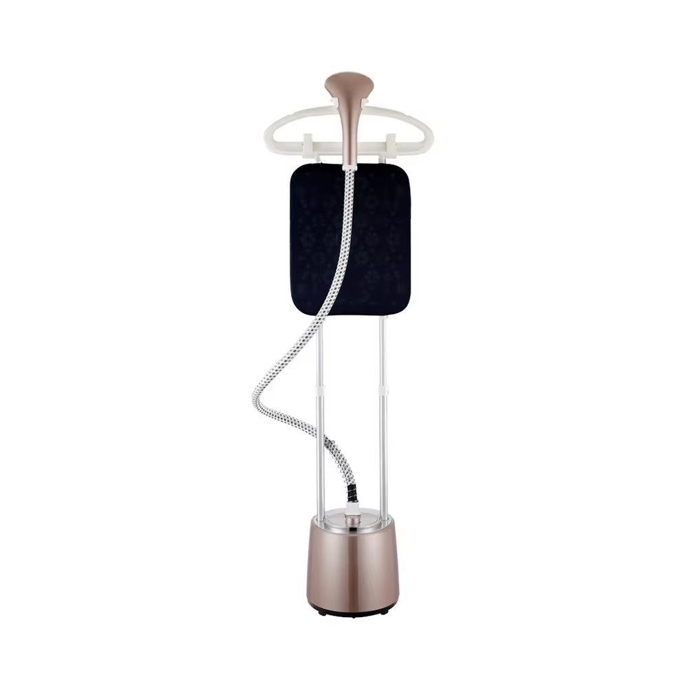 Dual-Rod Vertical Garment Steamer with Ironing Board, Large Steam Output, and Spacious Water Tank for Home Use