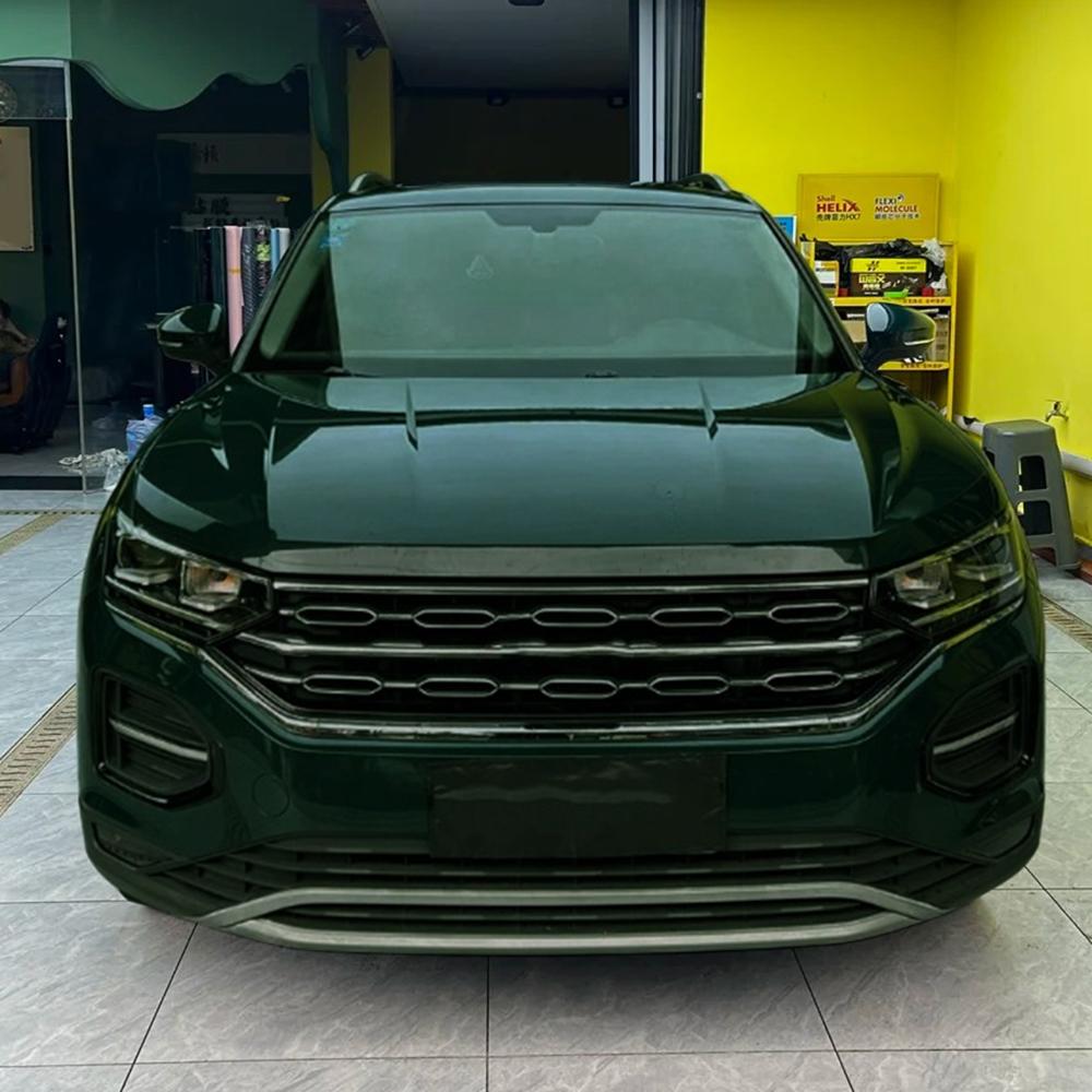 

Car Sticker Deep Green Liquid Metal Auto Wrapping Film Color Change Vinyl Film PET Bubble Free Car Accessories PVC Auto Decals 10x152cm
