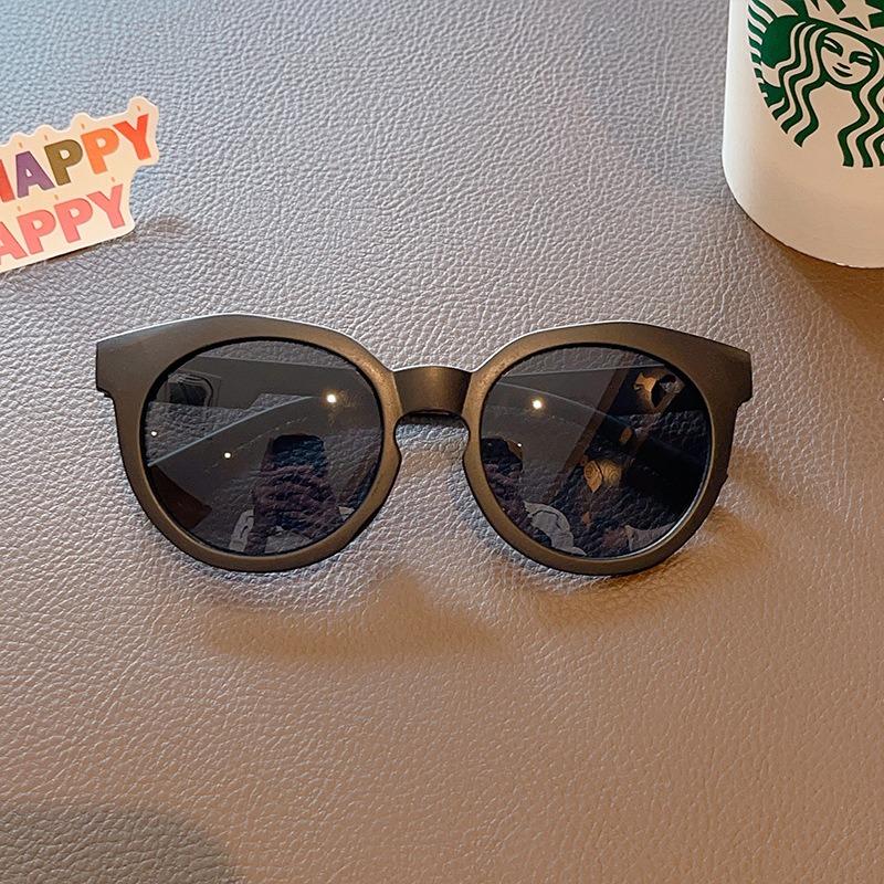 2025 New Kids Cute Checker Panel Color Round UV400 Sunglasses Baby Girls Outdoor Sun Protection Sunglasses Children Sun Glasses