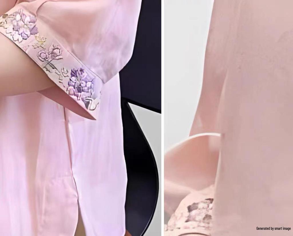 Women's Summer 2024 Chinese Retro Embroidered Cotton Linen Shirt