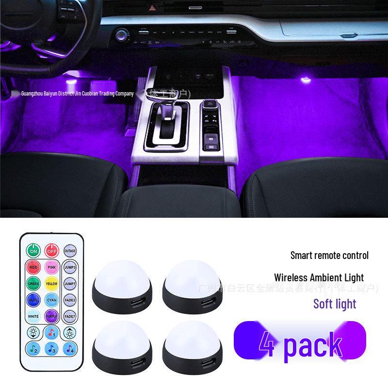 Car USB LED Starlight Interior Atmosphere Light with Remote Control