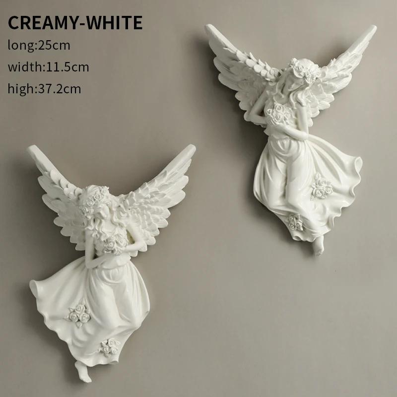 

Набор настенных декоративных ваз для дома, ваза с изображением девушки-ангела, ваза с засушенными цветами, сказочная композиция для гостиной, коридора, настенный декор, подарок белый