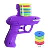 Kids Flying Disc Launcher Toy with 15/25/50/75/100/125 EVA Soft Bullets Outdoor Garden Backyard Lawn Toddlers Boys Girls Flying Saucer Shooter Game