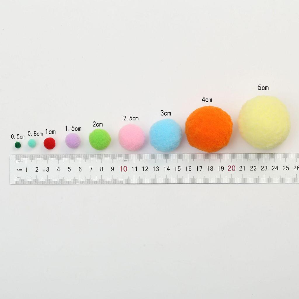 In Stock: High Elasticity Fluffy Polyester Hairball for DIY Handmade Clothing Accessories