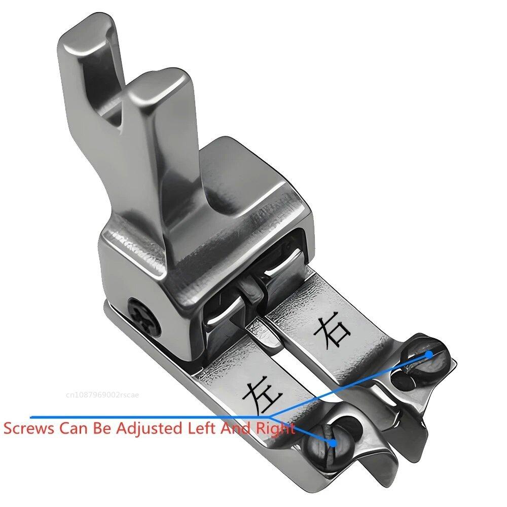 Left Right Adjustable Guide Positioning Presser Foot Universal Double Compensating Foot Industrial DIY Sewing Machine Accessory