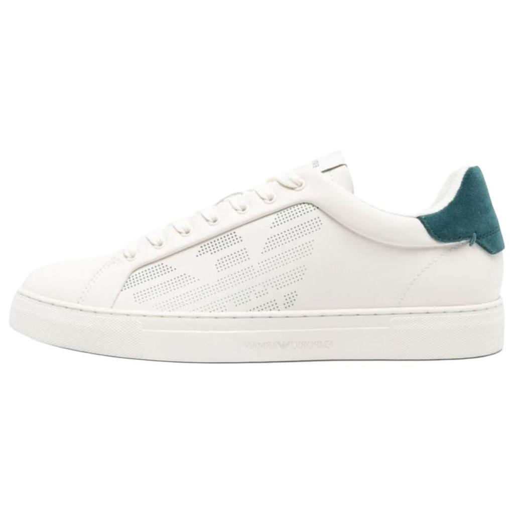 Emporio Armani Round Toe Lace-Up Low-Top Sneakers Men sneakers White X4X598XR098T839